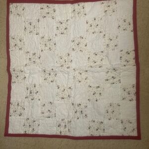 Vintage Kites Quilted  Baby Blanket